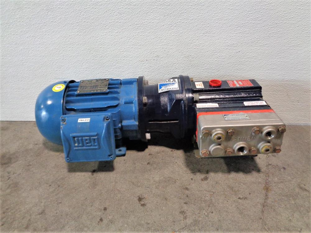 Wanner Hydra-Cell Sealless Pump D03EASJDDSHA with WEG 3HP Motor